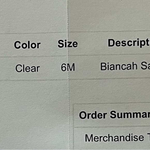 JLO Biancah Clear heels size 6 EUC - Picture 11 of 11